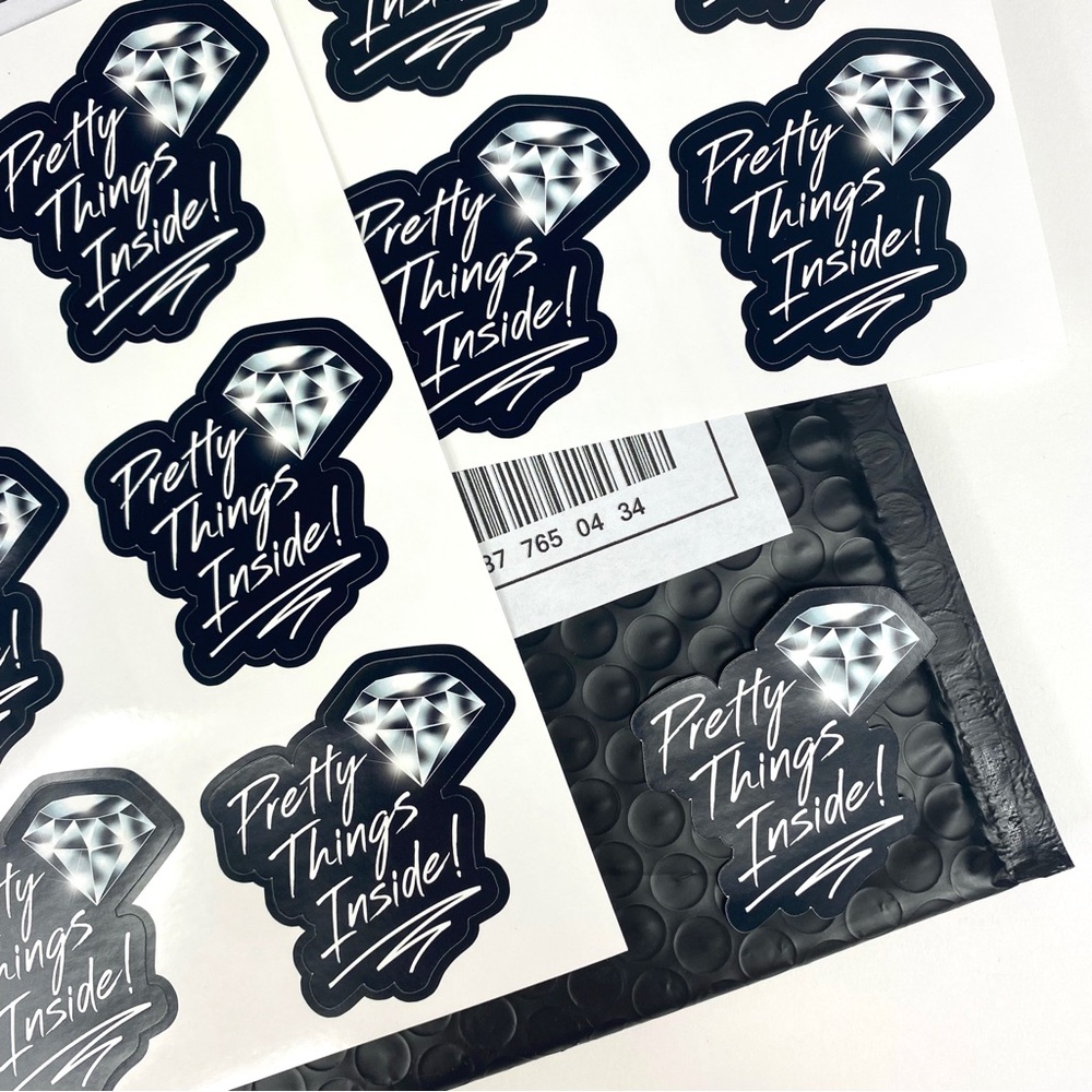Pretty Things Inside! - 2" (inches) (48ct.) Stickers - Picture 4 of 5